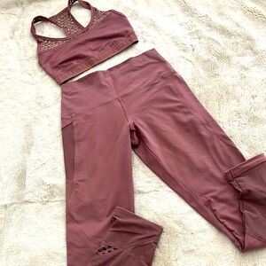 Victoria’s Secret Pink Dusty Pink Ultimate Workout outfit-Sz-S